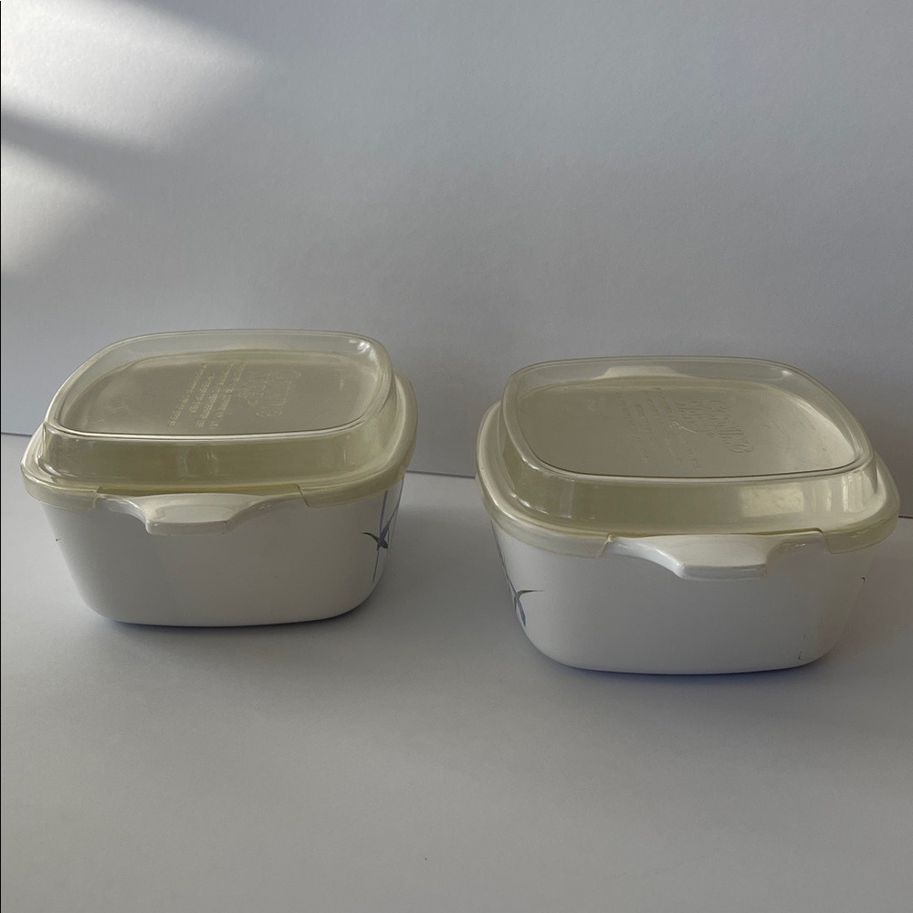 CorningWare 700ml Shadow Iris Square Casserole Dishes‎ with Lids - Picture 4 of 16